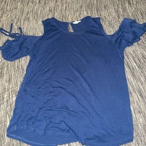 Open shoulder blouse